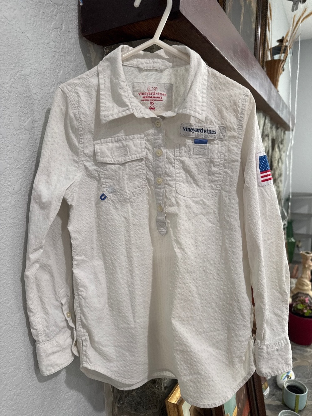 Vineyard vines performance tunic shirt cover-up kids girls  size XS